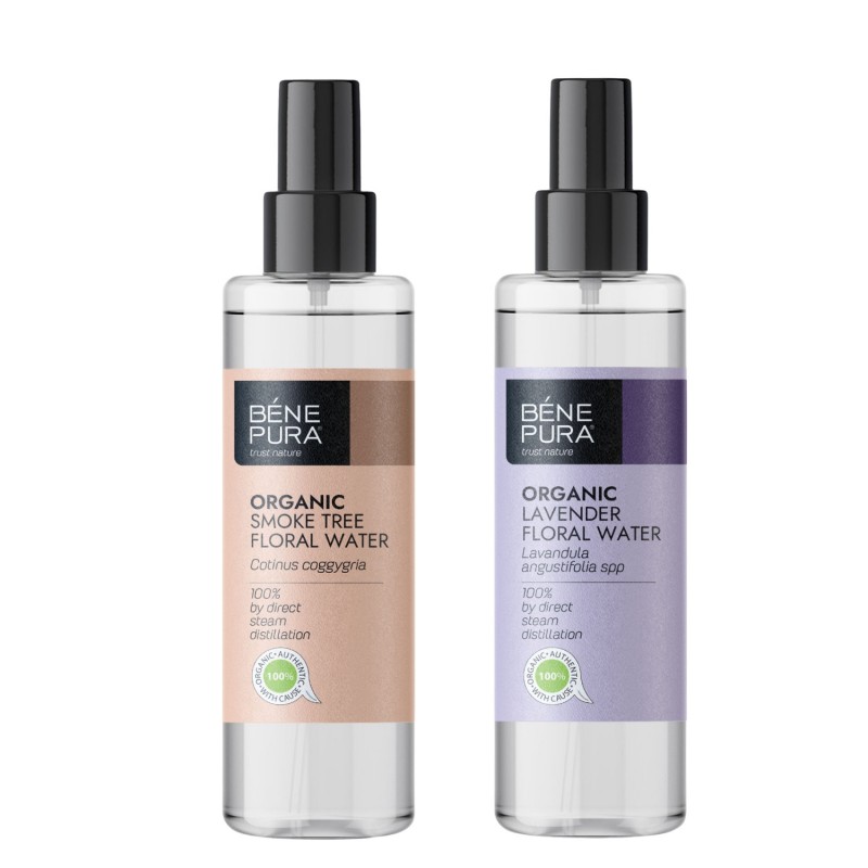 Bio Škumpy vlasatej Kvetová voda a Bio Levanduľová Kvetová voda - GMC