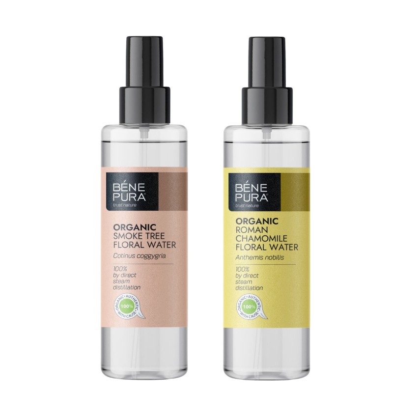 Bio Škumpy vlasatej Kvetová voda a Bio Harmančekova Kvetová voda - GMC