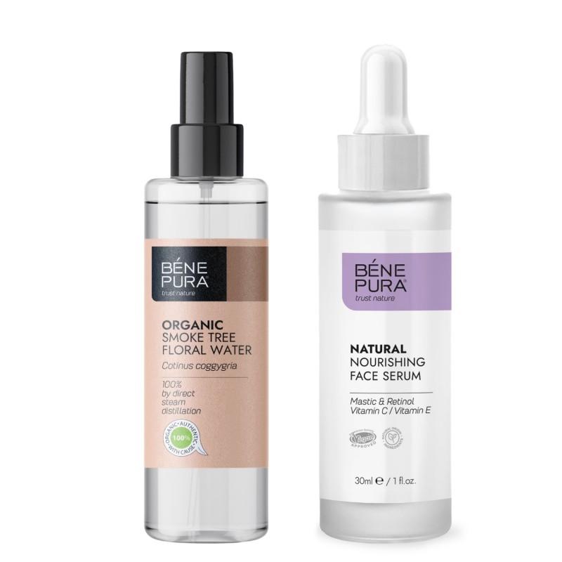 Bio Škumpy vlasatej Kvetová voda a Retinolové sérum na tvár - GMC