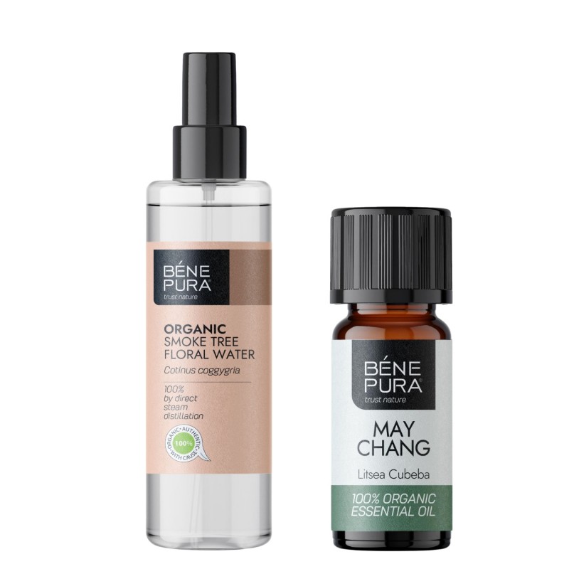 Bio Škumpy vlasatej Kvetová voda a Bio Litsea Cubeba Esenciálny olej - GMC