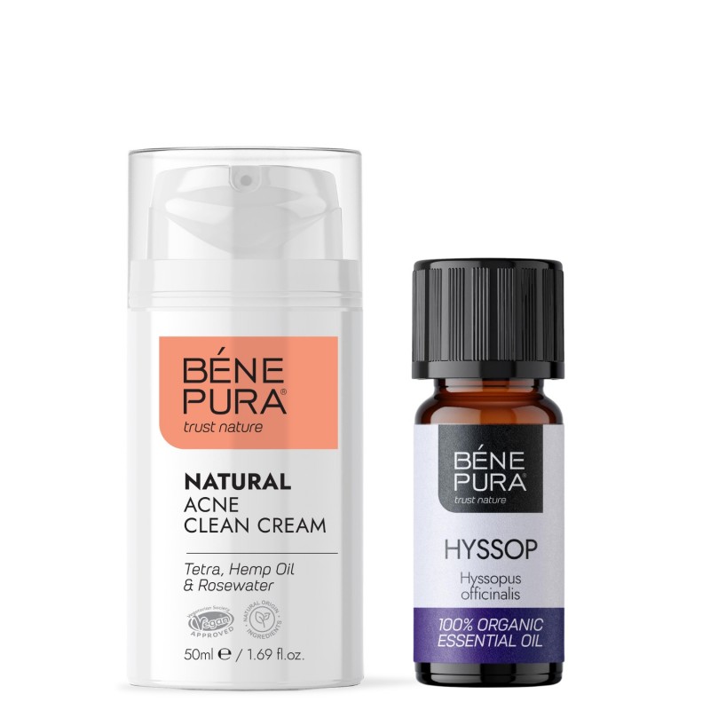Krém na tvár proti akné a Bio Yzop Esenciálny olej - GMC