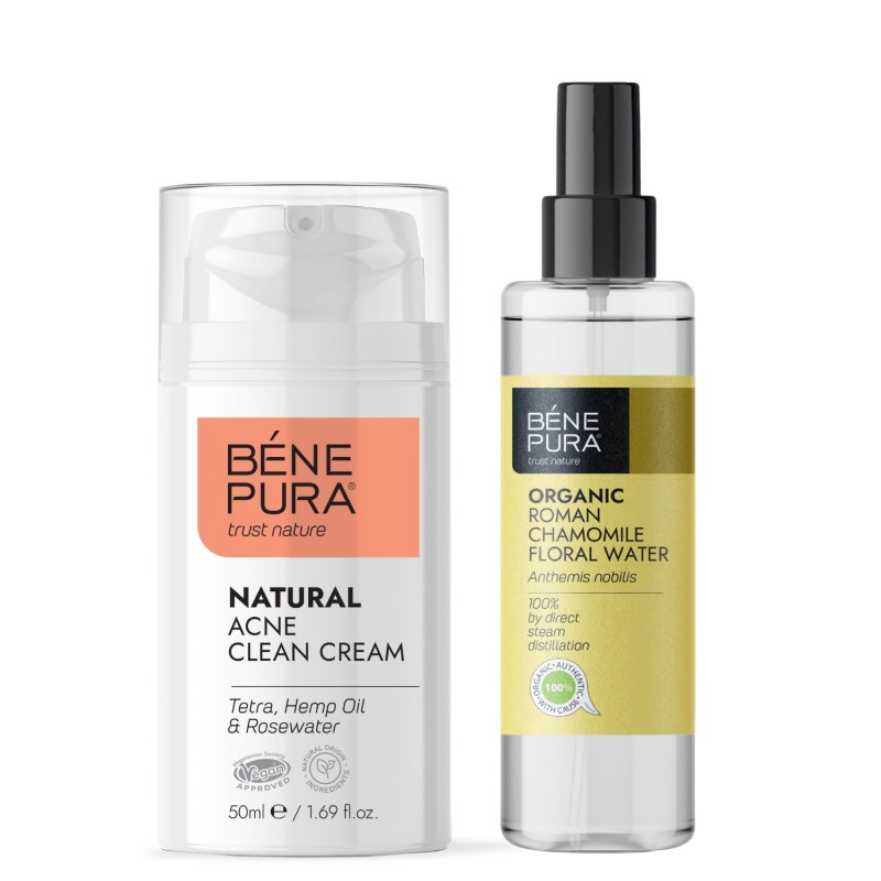 Krém na tvár proti akné a Bio Harmančekova Kvetová voda - GMC