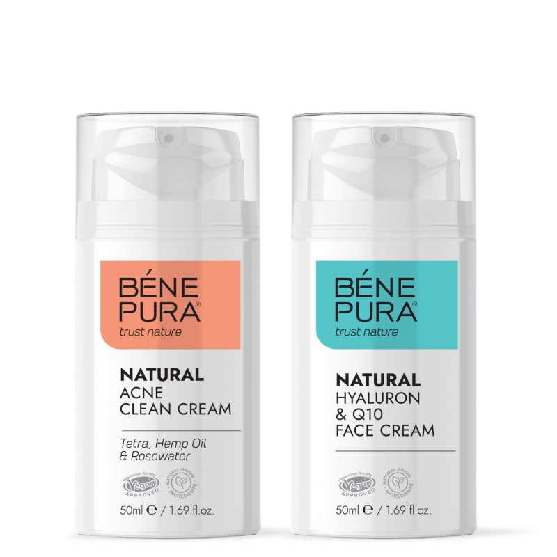 Krém na tvár proti akné a Hyaluron & Q10 krém na tvár - GMC