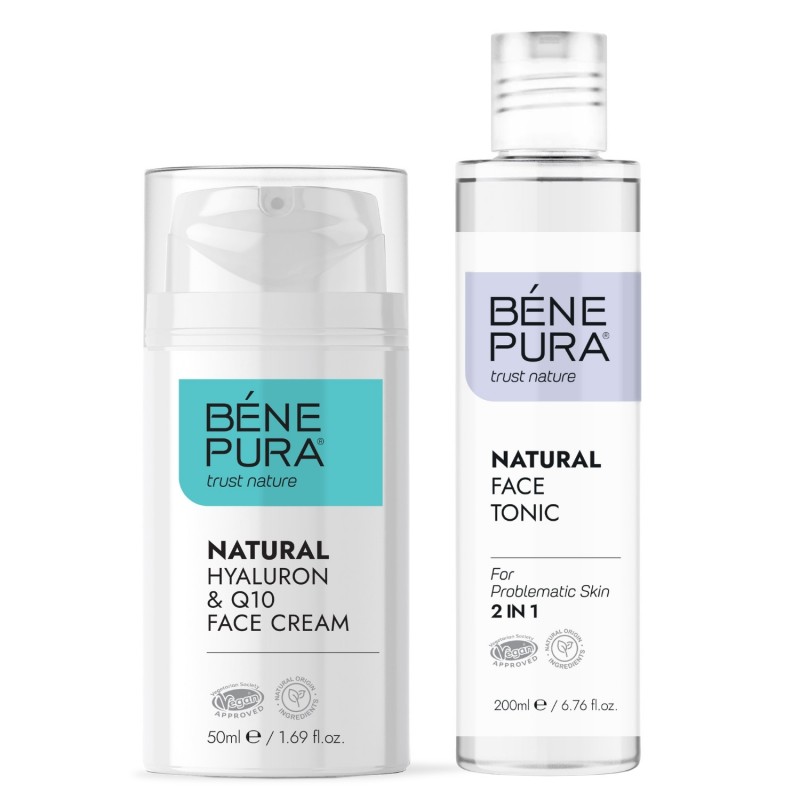 Tonikum na tvár pre problematickú pleť a Hyaluron & Q10 krém na tvár - GMC