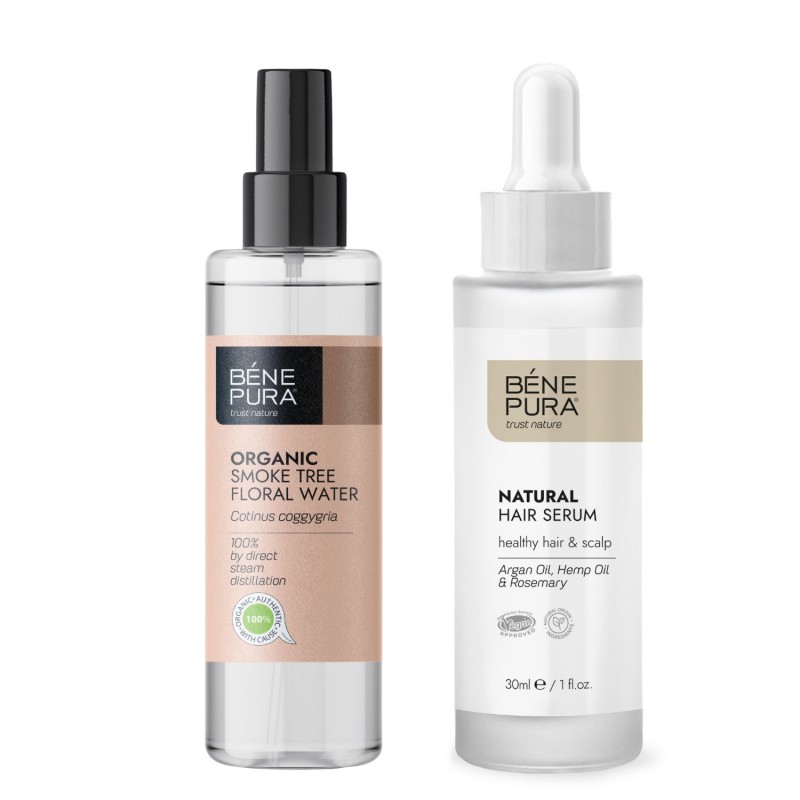 Sérum na vlasy a Bio Škumpy vlasatej Kvetová voda - GMC