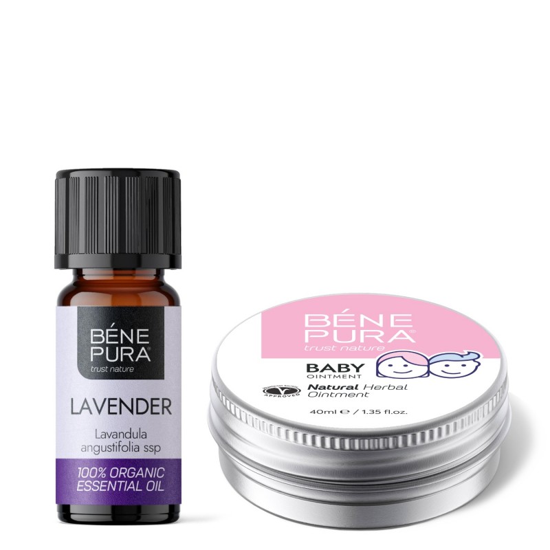 Masť na Plienkovú Vyrážku s Nechtíkom a Harmančekom a Bio Levanduľa Esenciálny olej - GMC