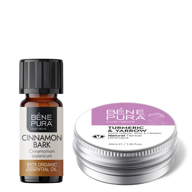 Masť na Hemoroidy s Rebríkom Bielym, Tetrou a Kurkumou a Bio Škorica Esenciálny olej - Porovnanie produktov