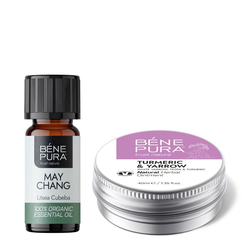 Masť na Hemoroidy s Rebríkom Bielym, Tetrou a Kurkumou a Bio Litsea Cubeba Esenciálny olej - GMC