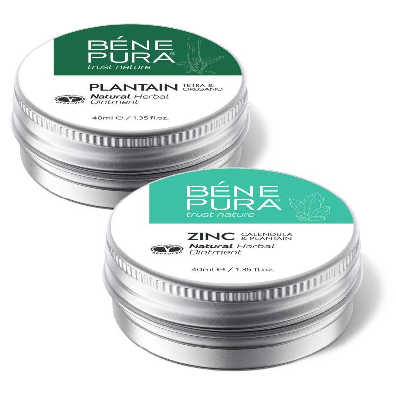 Masť na Svrbenie Pokožky s Plantain a Masť na Svrbenie Pokožky s Oxidom Zinočnatým - GMC