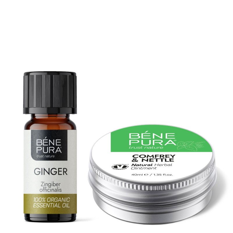 Masť na Kĺby s Kostihojom a Žihľavou a Bio Zázvor Esenciálny olej - GMC