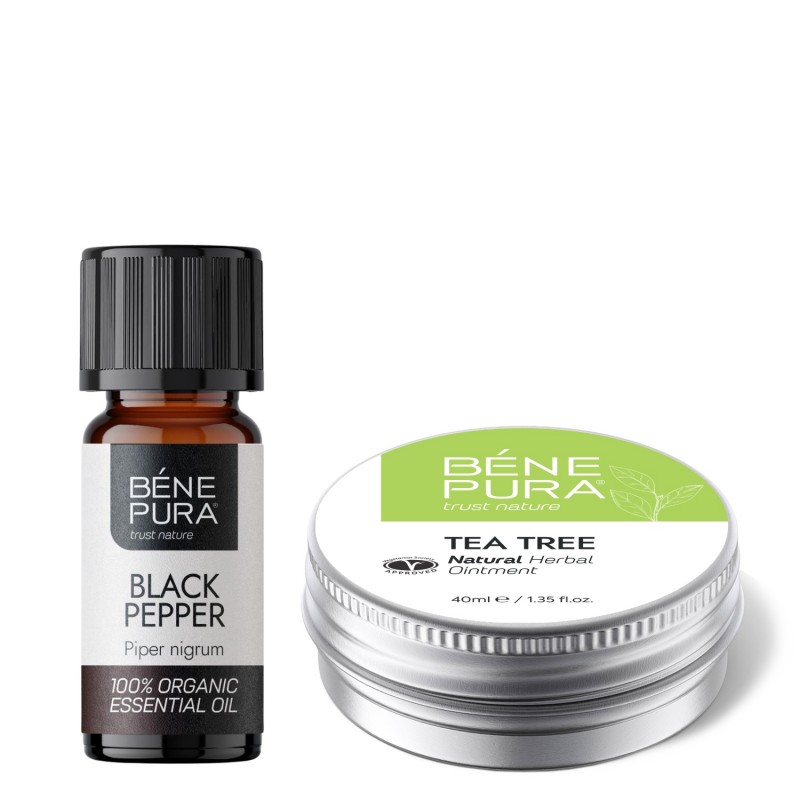 Masť na Svrbenie Pokožky s Čajovníkom a Bio Čierne korenie Esenciálny olej - GMC