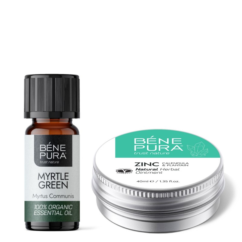 Masť na Svrbenie Pokožky s Oxidom Zinočnatým a Bio Myrta Esenciálny olej - Porovnanie produktov