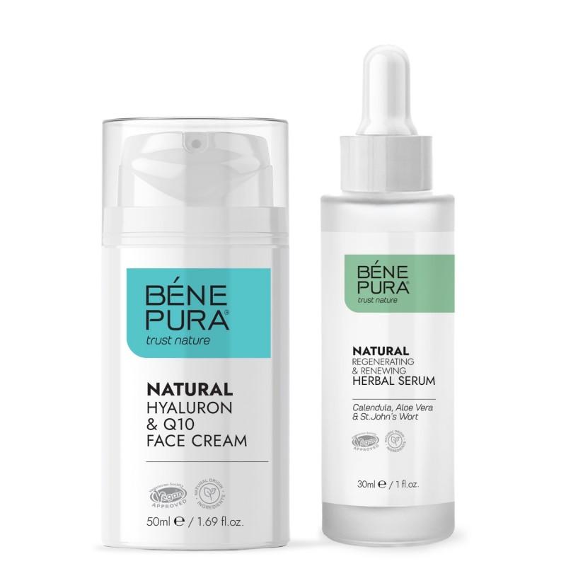 Hyaluron & Q10 krém na tvár a Regeneračné sérum na tvár - GMC