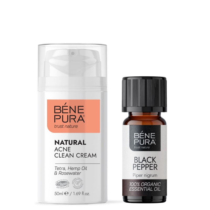 Hyaluron & Q10 krém na tvár a Bio Čierne korenie Esenciálny olej - GMC