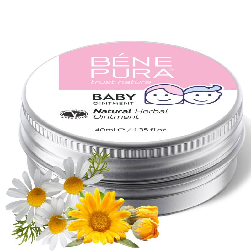 Masť na Plienkovú Vyrážku s Nechtíkom a Harmančekom - 40ml - Bylinné masti