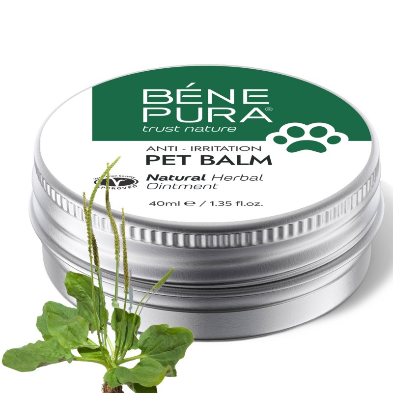 Balzam proti Podráždeniu pre Domáce Zvieratá s Plantain - 40ml - Masti pre psov