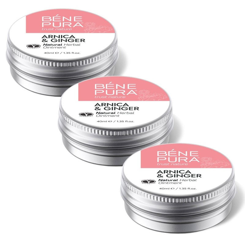 3x Masť na Modriny a Opuchy s Arnika a Zázvorom - 40ml - Sets