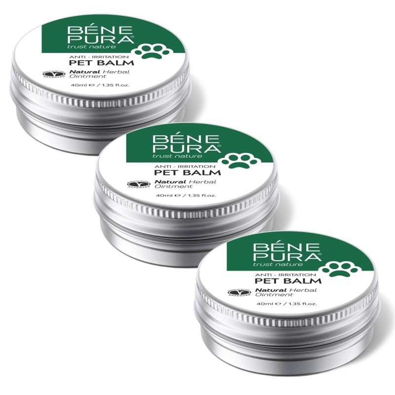 3x Balzam proti Podráždeniu pre Domáce Zvieratá s Plantain - 40ml - Masti pre psov