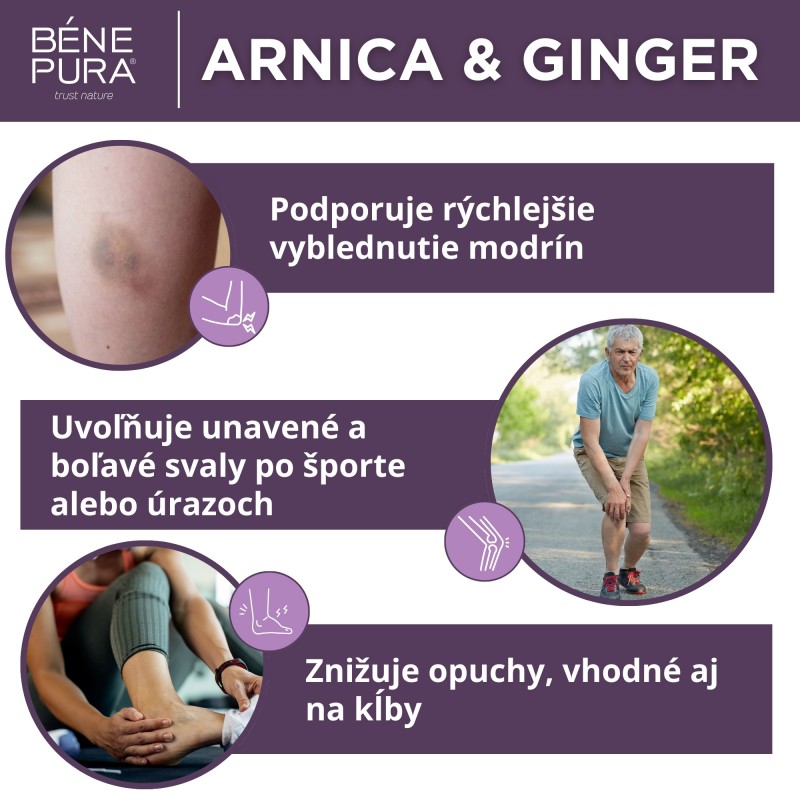 Masť na Modriny a Opuchy s Arnika a Zázvorom - 40ml