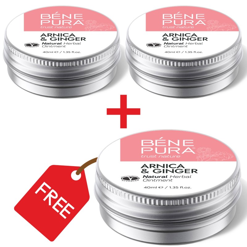 3x Masť na Modriny a Opuchy s Arnika a Zázvorom - 40ml - Sets