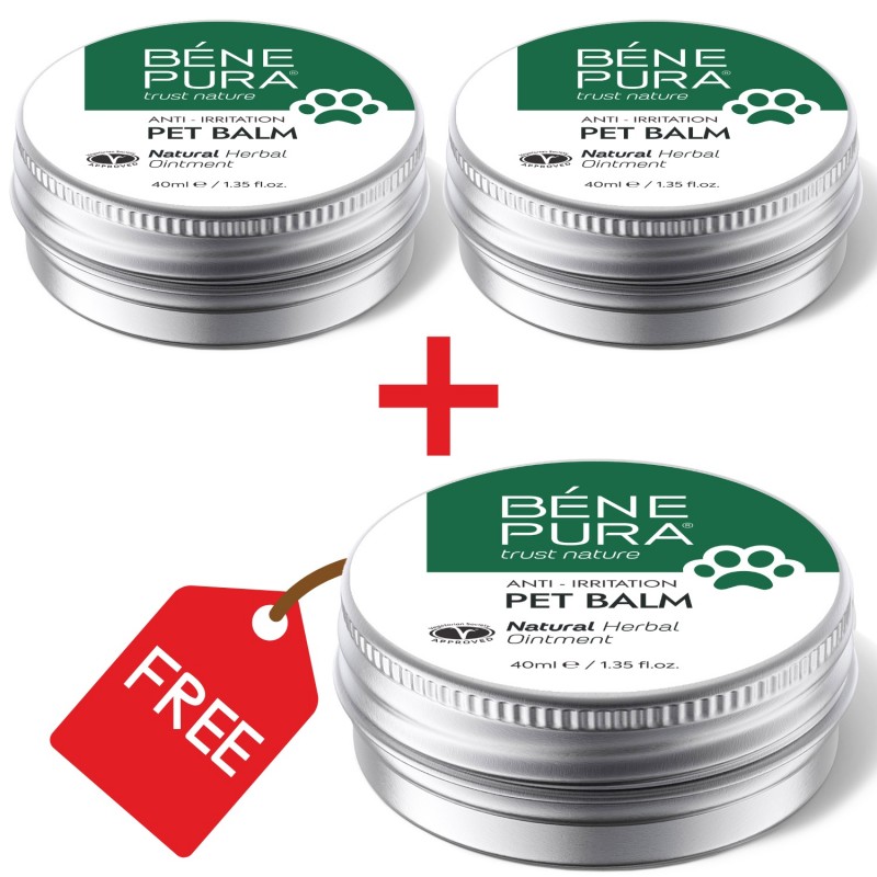 3x Balzam proti Podráždeniu pre Domáce Zvieratá s Plantain - 40ml - Masti pre psov