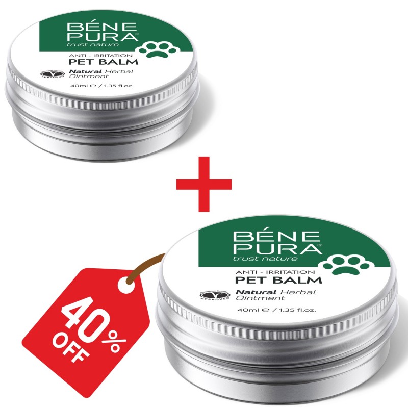 2x Balzam proti Podráždeniu pre Domáce Zvieratá s Plantain - 40ml - Masti pre psov